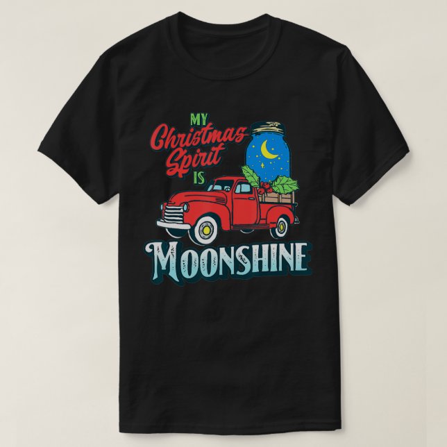 Min julande är Moonshine Vintage Lastbil & L T Shirt (Design framsida)