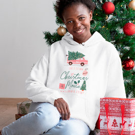 Min julfilm tittar på Shirt Rosa Retro Van T