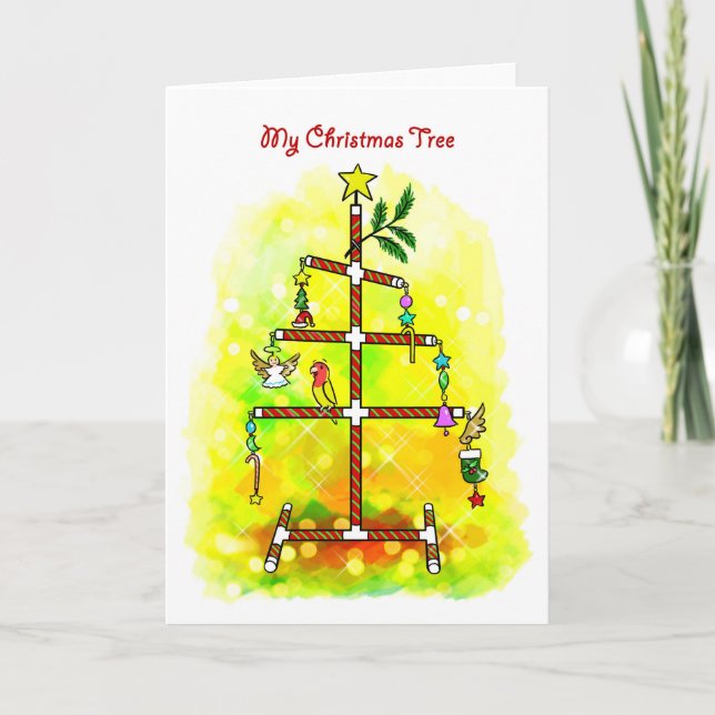 Min julgran helgkort (Framsida)