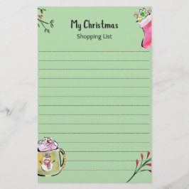 Min julhandelslista brevpapper