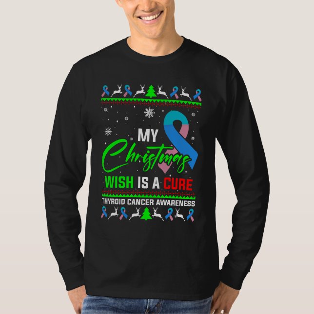Min julönskan är en ren sköldkörtelcancer t shirt (Framsida)
