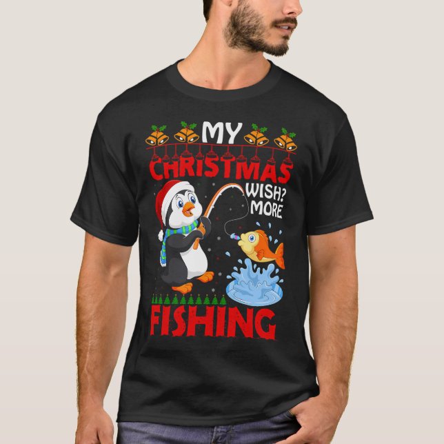 min julönskan mer fiske t shirt (Framsida)