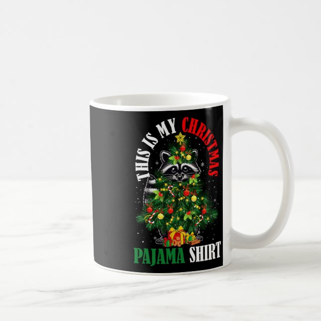 Min julpajama-cirkumon som Julafton Träd Owner Kid Kaffemugg (Höger)