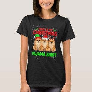 Min julpyjamas Pomeranian jul Pomeranian Kärlek T Shirt