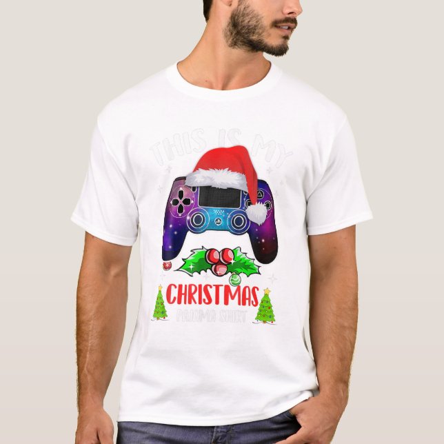 Min julpyjamas Santa T Shirt (Framsida)
