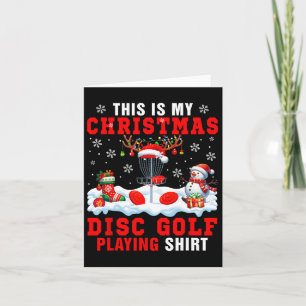 Min julskiva Golf spelar upp Shirt Santa Equipme Kort