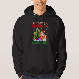 Min jultomte Pajama Guinea Gris Scarf Santa Ha Hoodie