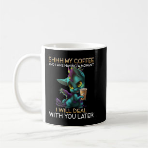 Min kaffe och jag har en dragon som drunknar. kaffemugg