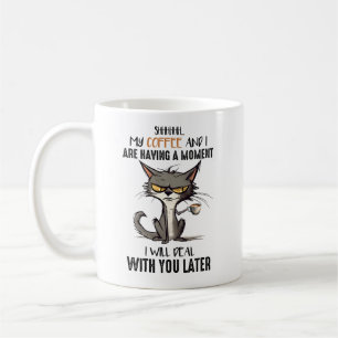 Min Kaffe Och Jag Har En Stund Rolig Katt Kaffemugg