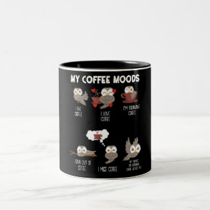 Min kaffeodlare Uggla Gift Uggla Älskare Coffee G Två-Tonad Mugg