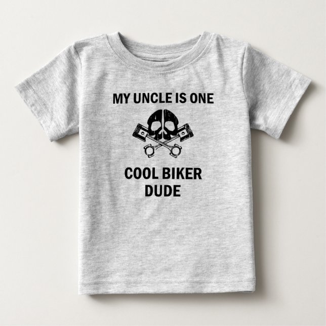 Min kalla bikerDude för Uncle Vara en T Shirt (Framsida)