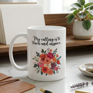 Min kallelse är att undervisa och inspirera formgi kaffemugg