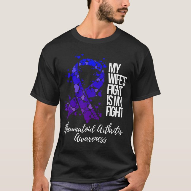 Min kamp är min kamp mot reumatoid artrit t shirt (Framsida)