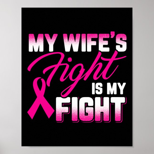 Min kamp mot bröstcancer är min kamp poster (Framsidan)