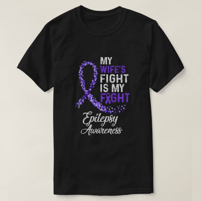 Min kamp mot kvinnor är min kamp mot epilepsi Canc T Shirt (Design framsida)