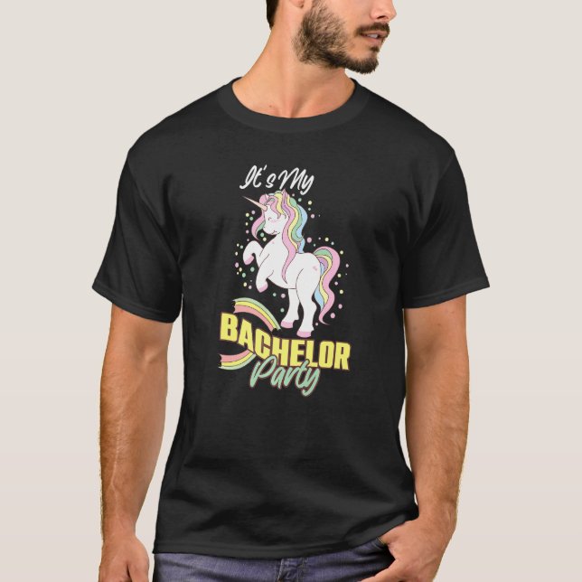 Min kandidatförening Unicorn Funny Giftermål Party T Shirt (Framsida)