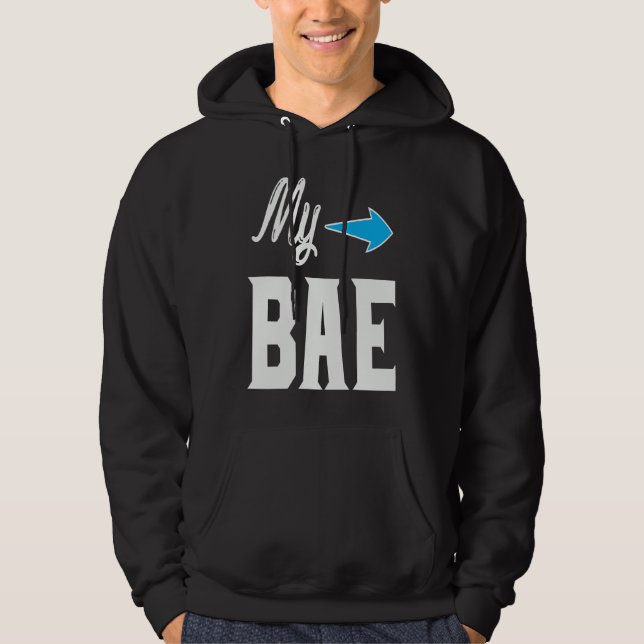 Min kära Alla hjärtans dag Hoodie (Framsida)