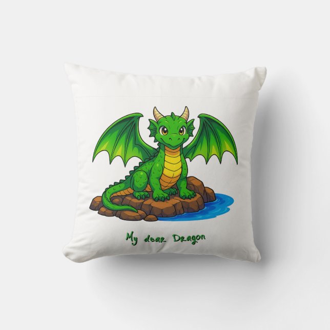 Min kära Dragon Kudde (Framsida)