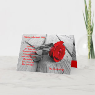 Min kära fru valentins dag helgkort