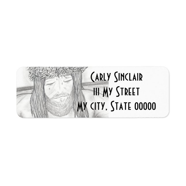 Min kära Herre Returadress Etikett (Framsidan)