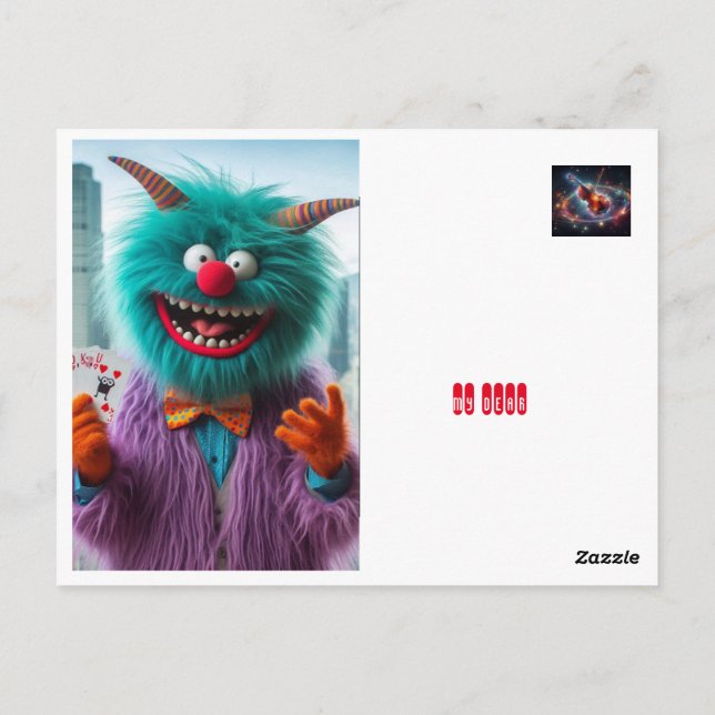 min kära joker vykort (Baksida)