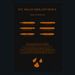 Min kära Melancholy Poster<br><div class="desc">Min kära Melancholy Album gjorde för poster och likadant. Underbar för alla som är intresserade av musik av något slag</div>