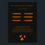 Min kära Melancholy Poster<br><div class="desc">Min kära Melancholy Album gjorde för poster och likadant. Underbar för alla som är intresserade av musik av något slag</div>