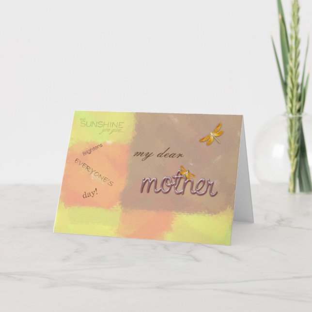 min kära mor kort (Framsida)