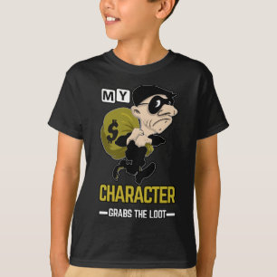 Min karaktär gråter den stora barn-skjortan t shirt