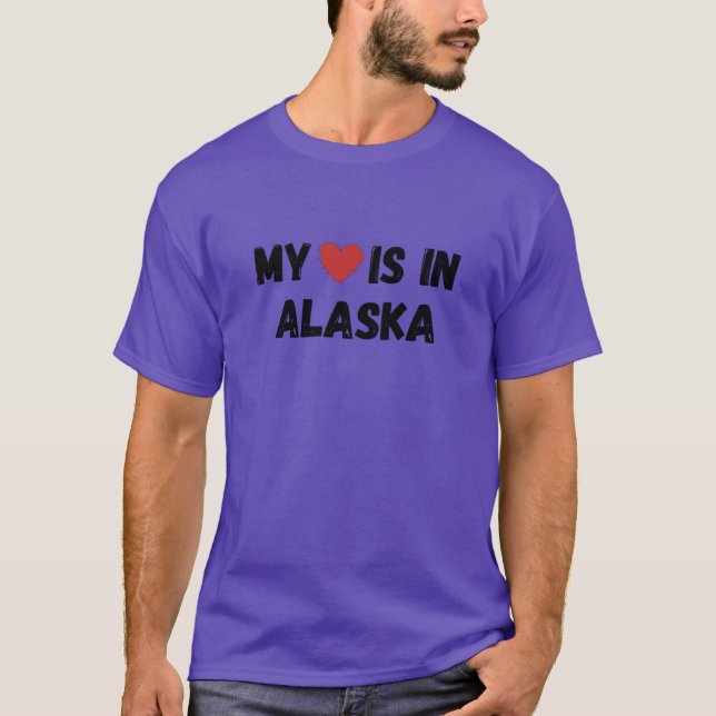 Min Kärlek är i Alaska T Shirt (Framsida)
