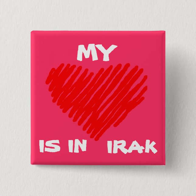 Min KÄRLEK är i IRAK Knapp (Framsida)