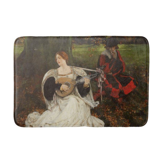 Min kärlek är rättfärdig (av Edwin Austin Abbey) Badrumsmatta (Framsidan)
