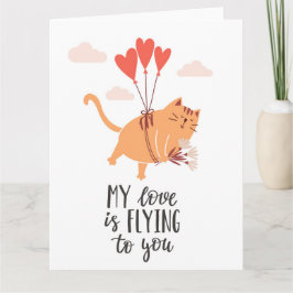 Min kärlek flyger till dig kort