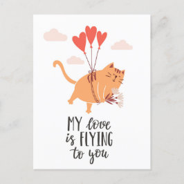 Min kärlek flyger till dig vykort
