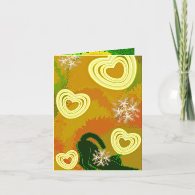 Min kärlek för min katt inbjudan (Framsida)