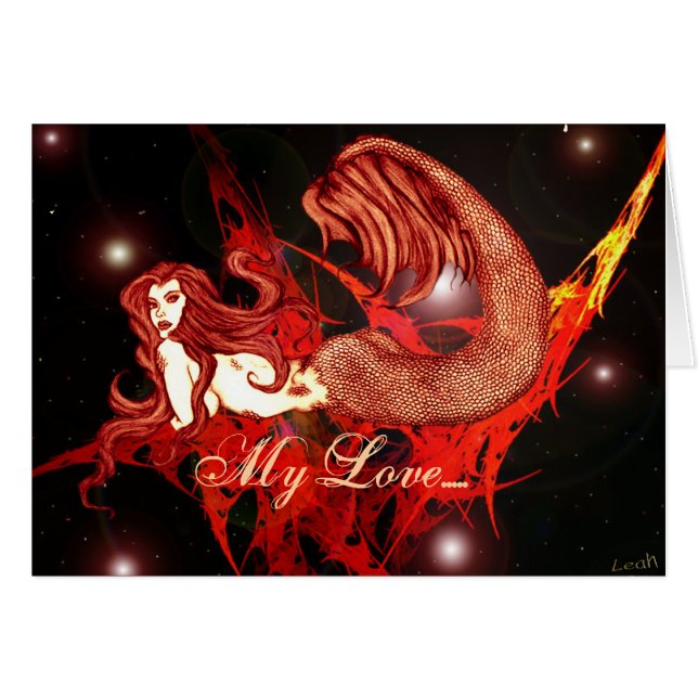 Min kärlek… hälsningskort (Framsidan Horizontal)