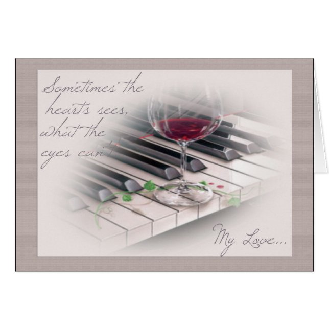 Min kärlek hälsningskort (Framsidan Horizontal)