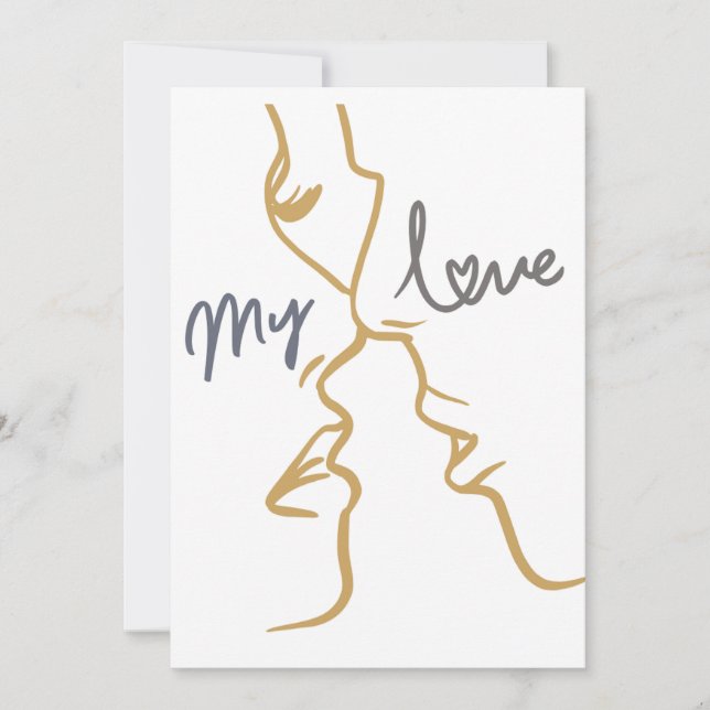 min kärlek julkort (Framsida)