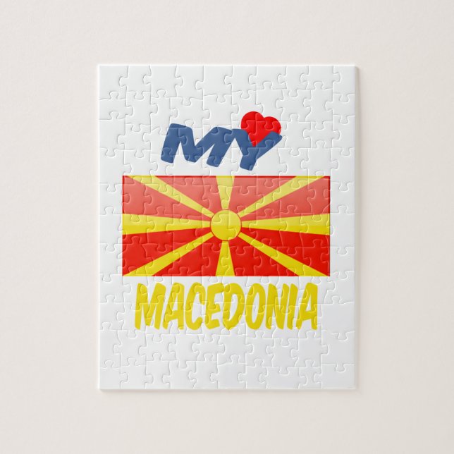 Min kärlek Macedonia. Pussel (Vertikal)