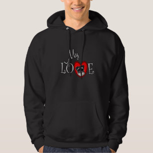 Min Kärlek-minister Schnauzer Hoodie