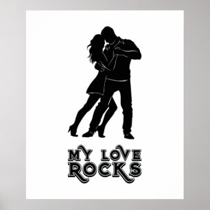 Min Kärlek Sten - Dancing lite par Poster