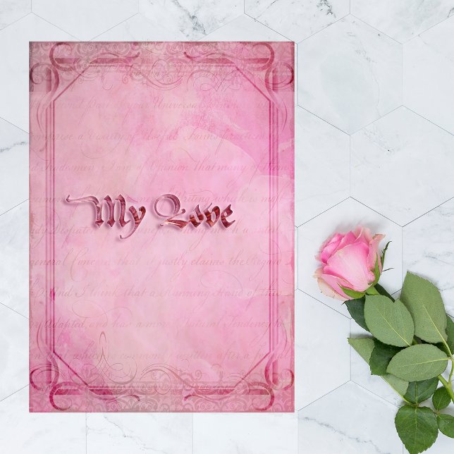 Min kärleks gratulationskort kort (Skapare uppladdad)