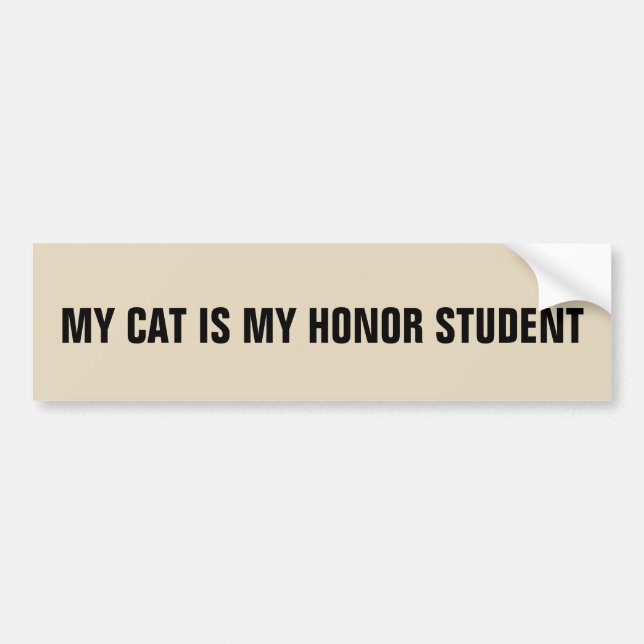 MIN KATEGORI ÄR MIN HONOR STUDENT KÖPER. BILDEKAL (Framsidan)