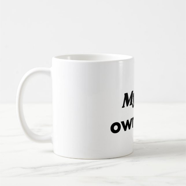 Min katt äger denna roliga kattmugg kaffemugg (Vänster)