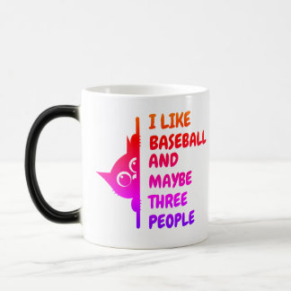 Min katt älskar baseball Specialmugg Magisk Mugg