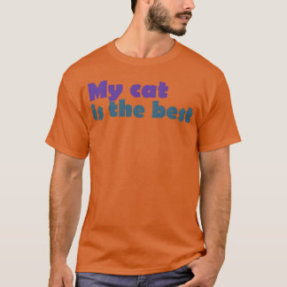 Min katt är den bästa kattretro t shirt