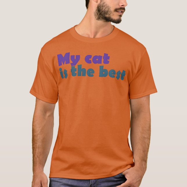Min katt är den bästa kattretro t shirt (Framsida)