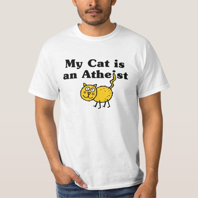 Min katt är en ateist tee shirt (Framsida)