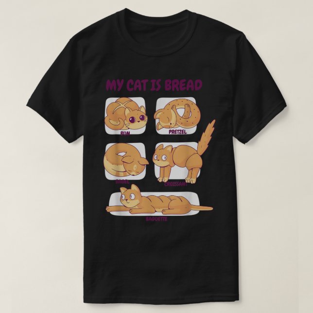 Min katt är en bread-funny ktions t shirt (Design framsida)