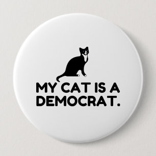 Min katt är en demokrat knapp